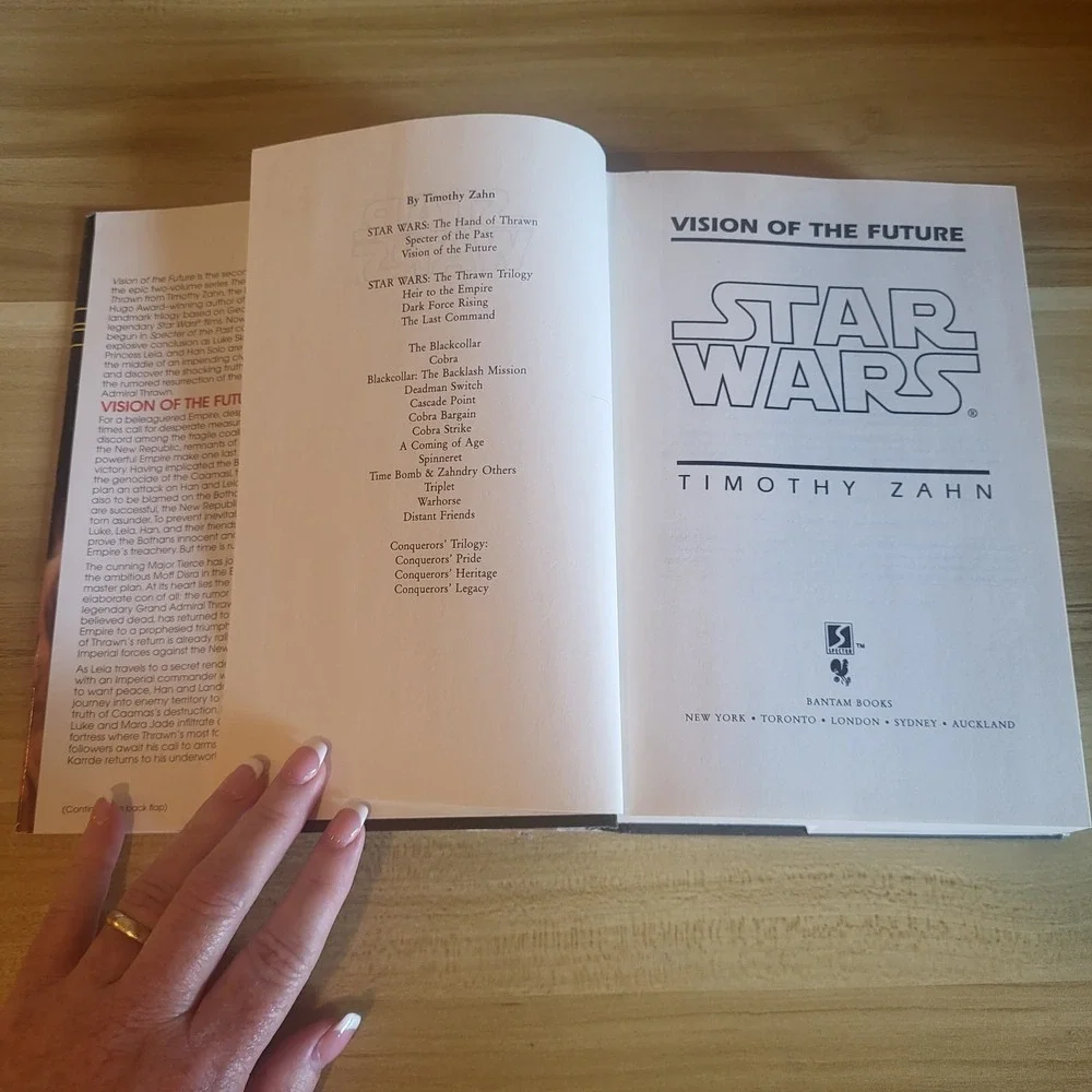 Lot Of 3 Star Wars Expanded Universe Hardcover Books Novels